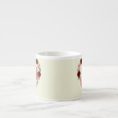 Custom Photo & Text Espresso Cup - Rose Heart Kop (Voorkant)