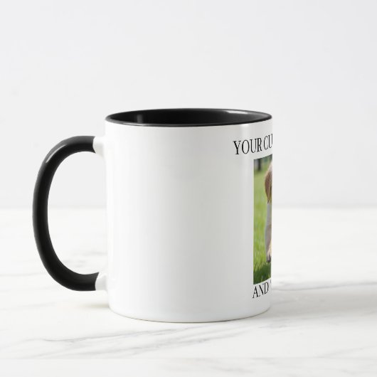 Custom Photo & Text Mug Personalized Gift Coffee  Mok (Links)