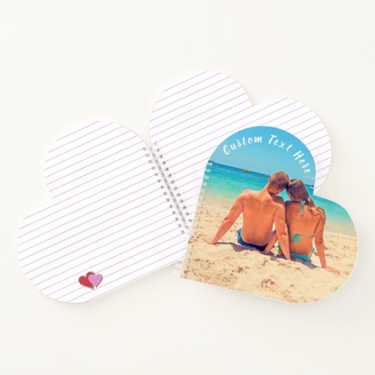 Custom Photo Text Notitieboek Gift met Uw Foto's (Binnen)