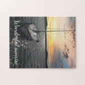 Custom Photo -Text Personalized I Picture Sunrise  Legpuzzel (Horizontaal)