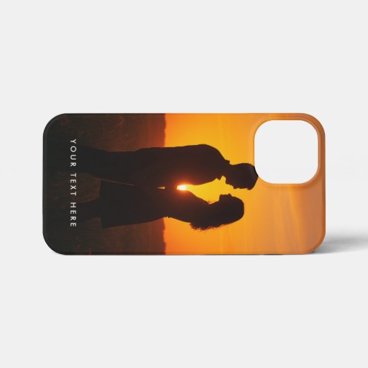 Custom Photo Text Phone Case iPhone Hoesje (Achterkant horizontaal)