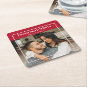 Custom Photo & Text Romantic Gift - Personalized  Kartonnen Onderzetters (Schuin)