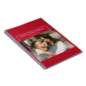 Custom Photo & Text Romantic Gift - Personalized  Notitieboek (Rechterzijde)