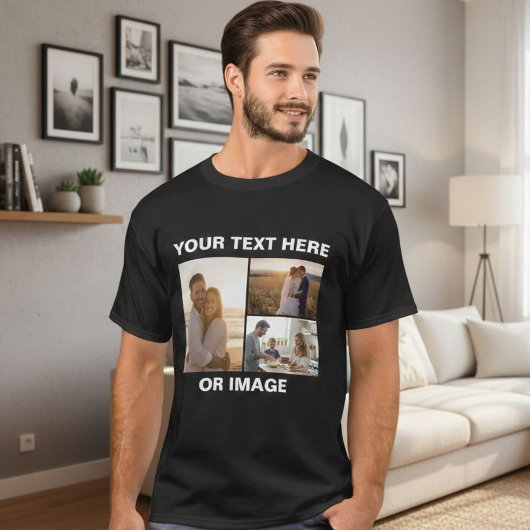 Custom Photo & Text Shirt,  Personalized design T-shirt