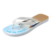 Custom Photo Text Teenslippers Gift met Uw Foto's (Schuin)
