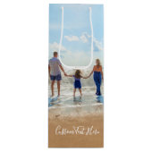 Custom Photo Text Wine Gift Bag Uw eigen ontwerp Wijn Cadeautas (Voorkant)