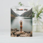Custom photo thank you cards with envelopes bedankkaart (Staand voorkant)