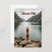 Custom photo thank you cards with envelopes bedankkaart (Voorkant / Achterkant)
