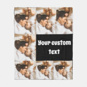 Custom Photo Throw Blanket – Personalized Picture  Fleece Deken (Voorkant)