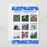 CUSTOM PHOTO Ugly Hanukkah Sweaters Cute Flat Card<br><div class="desc">Pas deze platte kaart aan door uw eigen tekst en foto's op de voor- of achterzijde toe te voegen. Er is een net voor de foto's die het gemakkelijker maken om het even welke groottefoto's te gebruiken u hebt en hen in een vierkant formaat in een rij opgesloten houden. U...</div>