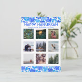 CUSTOM PHOTO Ugly Hanukkah Sweaters Cute Flat Card (Staand voorkant)