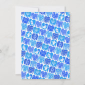 CUSTOM PHOTO Ugly Hanukkah Sweaters Cute Flat Card (Achterkant)