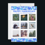 CUSTOM PHOTO Ugly Hanukkah Sweaters Cute Flat Card<br><div class="desc">Pas deze platte kaart aan door uw eigen tekst en foto's op de voor- of achterzijde toe te voegen. Er is een net voor de foto's die het gemakkelijker maken om het even welke groottefoto's te gebruiken u hebt en hen in een vierkant formaat in een rij opgesloten houden. U...</div>
