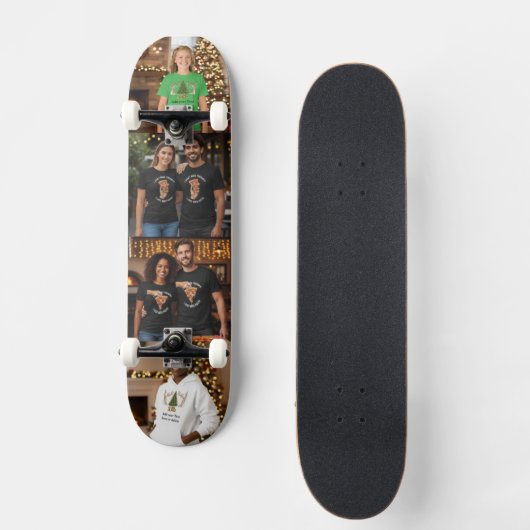 Custom Photo Upload Skateboard Personalized Design (Voorkant)