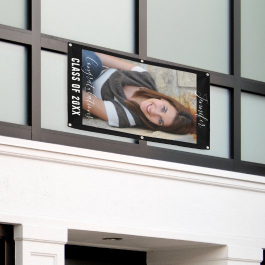 Custom Photo Vertical Graduation Banners (Buitenkant Gebouw)