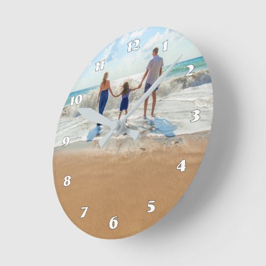 Custom Photo Wall Clock Ronde Klok (Hoek)
