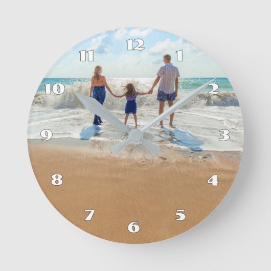 Custom Photo Wall Clock Ronde Klok (Voorkant)