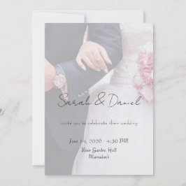 Custom Photo Wedding Invitation Card Kaart