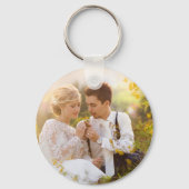 custom photo wedding keepsake  sleutelhanger (Voorkant)