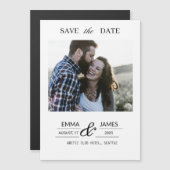 Custom Photo Wedding Save the Date magnet (Voorkant / Achterkant)