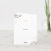 Custom Photo Wedding Thank You Card Feestdagen Kaart (Achterkant)