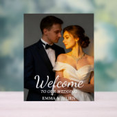 Custom Photo Wedding Welcome Foam Board Sign Acryl Bord (Neutraal)