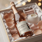 Custom Photo Wedding Wine Label - Henrietta & Dani Sparkling Wijnetiket