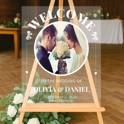 Custom Photo Welcome for Reception Acryl Bord