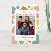 Custom Photo Whimsical Geometric Frame Greeting Kaart (Voorkant)