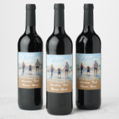 Custom Photo Wine Label Uw foto's en tekst Wijn Etiket (Flessen)