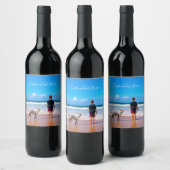 Custom Photo Wine Label Uw foto's en tekst Wijn Etiket (Flessen)