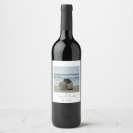 Custom Photo Wine Label Wijn Etiket