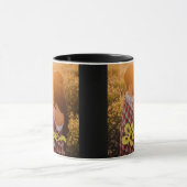 Custom Photo with Gold Love Overlay Mok (Midden)