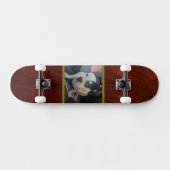 Custom Photo Wood Look Unisex Persoonlijk Skateboard (Horizontaal)