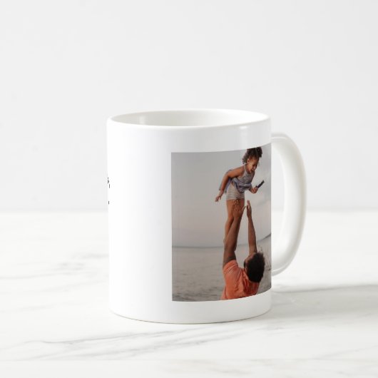 Custom Photo World's beste vader Koffiemok (Voorkant rechts)