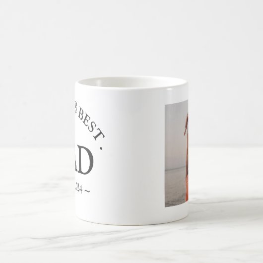 Custom Photo World's beste vader Koffiemok (Center)