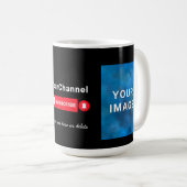 Custom Photo Youtube Channel Name Koffiemok (Voorkant rechts)