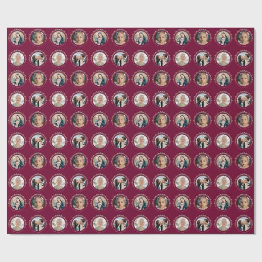 Custom Photos Christmas Wrapping Cadeaupapier (Vlak)