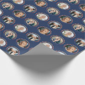 Custom Photos Christmas Wrapping Cadeaupapier (Hoek)