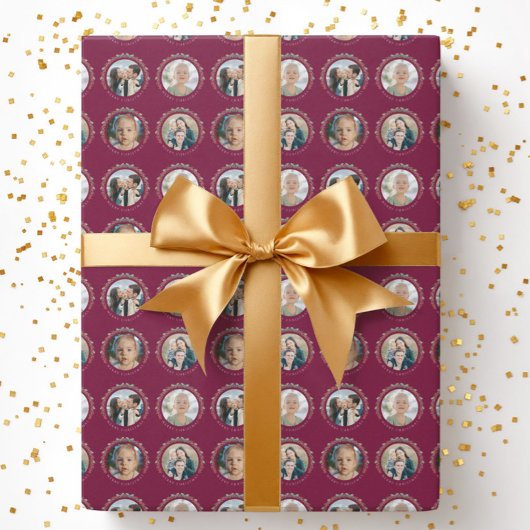 Custom Photos Christmas Wrapping Cadeaupapier