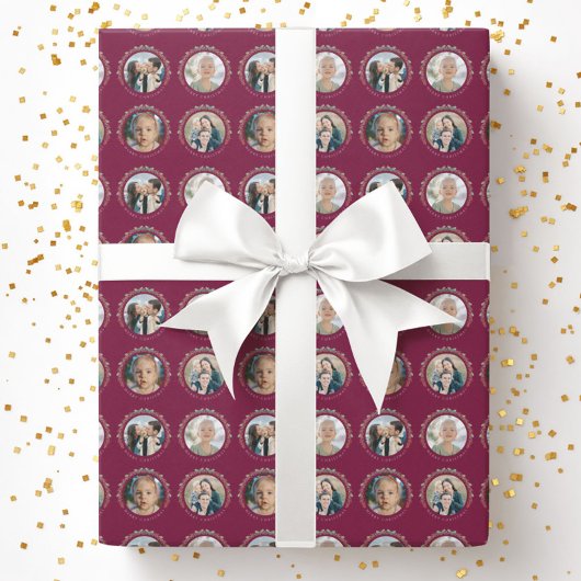 Custom Photos Christmas Wrapping Cadeaupapier