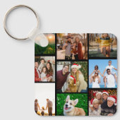 Custom Photos Keychains, Double Sided 9 Photos Sleutelhanger (Voorkant)