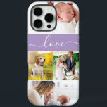 Custom Photos Memories Love Script purple  iPhone 16 Pro Max Hoesje<br><div class="desc">Introducing our Custom Family Photo Mom Memories Love Script purple Case-Mate iPhone Case, the perfect accessory to showcase cherished memories and express love for mom. If she's been searching for a phone case that truly reflects her individuality, look no further. This personalized iPhone case allows her to feature custom family...</div>