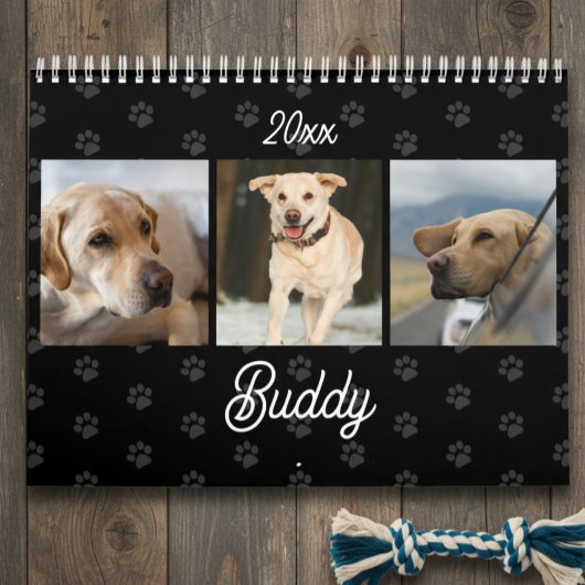 Custom Photos Modern Pet Lovers Dog Calendar Kalender