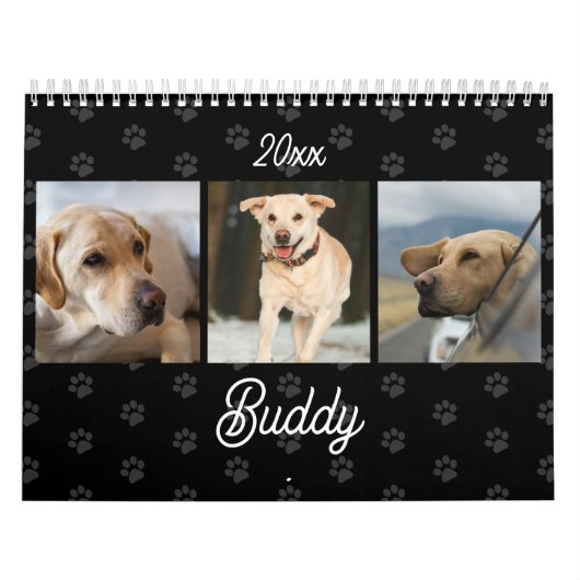 Custom Photos Modern Pet Lovers Dog Calendar Kalender (Hoes)