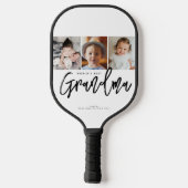 Custom Photos Personalized World’s Best Grandma Pickleball Paddle (Achterkant)