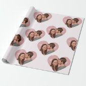 Custom Photos Valentine's Day Wrapping Paper  Cadeaupapier (Uitgerold)