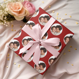 Custom Photos Valentine's Day Wrapping Paper  Cadeaupapier