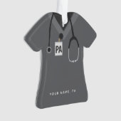 Custom Physician Assistant Simple Scrubs Ornament (voorkant)