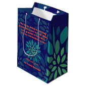 Custom Physician Dankuwel; w/ Doc. Naam en bericht Medium Cadeauzakje (Achterkant Gekanteld)